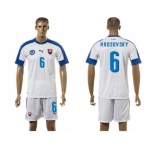 Slovakia #6 Hrosovsky Home Soccer Country Jersey