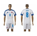 Slovakia #8 Sabo Home Soccer Country Jersey