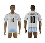 Uruguay #10 Dearrascaete Away Soccer Country Jersey1