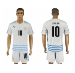 Uruguay #10 Forlan Away Soccer Country Jersey