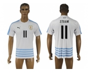 Uruguay #11 Stuani Away Soccer Country Jersey1