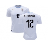 Uruguay #12 M.Campana Away Soccer Country Jersey