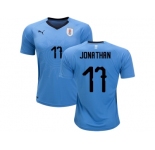 Uruguay #17 Jonathan Home Soccer Country Jersey