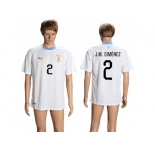 Uruguay #2 J.M.Gimenez Away Soccer Country Jersey