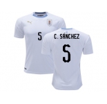 Uruguay #5 C.Sanchez Away Soccer Country Jersey
