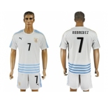 Uruguay #7 Rodriguez Away Soccer Country Jersey