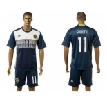 Sweden #11 Guidetti Away Soccer Country Jersey1