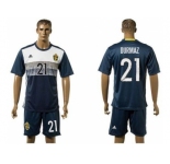 Sweden #21 Durmaz Away Soccer Country Jersey