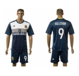 Sweden #9 Kallstrom Away Soccer Country Jersey1