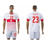 Switzerland #23 Shaqiri Away Soccer Country Jersey