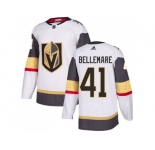 Women Adidas Vegas Golden Knights #41 Pierre-Edouard Bellemare Authentic White Away NHL Jersey