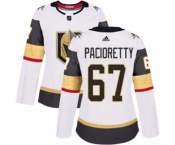 Women Adidas Vegas Golden Knights #67 Max Pacioretty Authentic White Away NHL Jersey