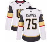 Women Adidas Vegas Golden Knights #75 Ryan Reaves Authentic White Away NHL Jersey
