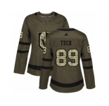 Women Adidas Vegas Golden Knights #89 Alex Tuch Authentic Green Salute to Service NHL Jersey