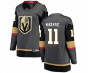 Women Vegas Golden Knights #11 Curtis McKenzie Authentic Black Home Fanatics Branded Breakaway NHL Jersey