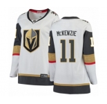 Women Vegas Golden Knights #11 Curtis McKenzie Authentic White Away Fanatics Branded Breakaway NHL Jersey