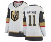 Women Vegas Golden Knights #11 Curtis McKenzie Authentic White Away Fanatics Branded Breakaway NHL Jersey