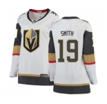 Women Vegas Golden Knights #19 Reilly Smith Authentic White Away Fanatics Branded Breakaway NHL Jersey