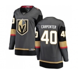 Women Vegas Golden Knights #40 Ryan Carpenter Authentic Black Home Fanatics Branded Breakaway NHL Jersey