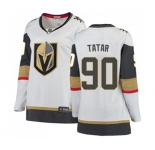 Women Vegas Golden Knights #90 Tomas Tatar Authentic White Away Fanatics Branded Breakaway NHL Jersey