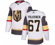 Women's Adidas Vegas Golden Knights #67 Teemu Pulkkinen Authentic White Away NHL Jersey