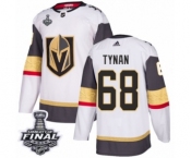 Women's Adidas Vegas Golden Knights #68 T.J. Tynan Authentic White Away 2018 Stanley Cup Final NHL Jersey
