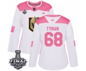 Women's Adidas Vegas Golden Knights #68 T.J. Tynan Authentic White-Pink Fashion 2018 Stanley Cup Final NHL Jersey
