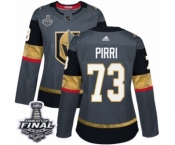 Women's Adidas Vegas Golden Knights #73 Brandon Pirri Authentic Gray Home 2018 Stanley Cup Final NHL Jersey