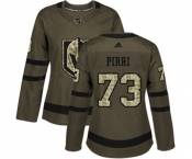 Women's Adidas Vegas Golden Knights #73 Brandon Pirri Authentic Green Salute to Service NHL Jersey