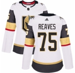 Women's Adidas Vegas Golden Knights #75 Ryan Reaves Authentic White Away NHL Jersey