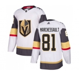 Women's Adidas Vegas Golden Knights #81 Jonathan Marchessault Authentic White Away NHL Jersey