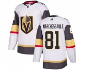 Women's Adidas Vegas Golden Knights #81 Jonathan Marchessault Authentic White Away NHL Jersey