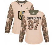 Women's Adidas Vegas Golden Knights #87 Vadim Shipachyov Authentic Camo Veterans Day Practice NHL Jersey