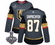 Women's Adidas Vegas Golden Knights #87 Vadim Shipachyov Authentic Gray Home 2018 Stanley Cup Final NHL Jersey