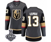 Women's Vegas Golden Knights #13 Brendan Leipsic Authentic Black Home Fanatics Branded Breakaway 2018 Stanley Cup Final NHL Jersey