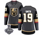 Women's Vegas Golden Knights #19 Reilly Smith Authentic Black Home Fanatics Branded Breakaway 2018 Stanley Cup Final NHL Jersey