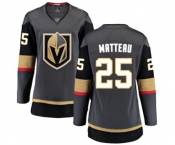 Women's Vegas Golden Knights #25 Stefan Matteau Authentic Black Home Fanatics Branded Breakaway NHL Jersey