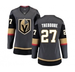 Women's Vegas Golden Knights #27 Shea Theodore Authentic Black Home Fanatics Branded Breakaway NHL Jersey