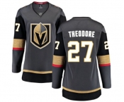 Women's Vegas Golden Knights #27 Shea Theodore Authentic Black Home Fanatics Branded Breakaway NHL Jersey