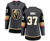 Women's Vegas Golden Knights #37 Reid Duke Authentic Black Home Fanatics Branded Breakaway NHL Jersey