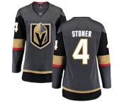 Women's Vegas Golden Knights #4 Clayton Stoner Authentic Black Home Fanatics Branded Breakaway NHL Jersey