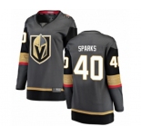 Women's Vegas Golden Knights #40 Garret Sparks Authentic Black Home Fanatics Branded Breakaway Hockey Jersey