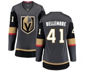 Women's Vegas Golden Knights #41 Pierre-Edouard Bellemare Authentic Black Home Fanatics Branded Breakaway NHL Jersey