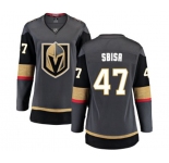 Women's Vegas Golden Knights #47 Luca Sbisa Authentic Black Home Fanatics Branded Breakaway NHL Jersey