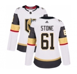 Women's Vegas Golden Knights #61 Mark Stone Authentic White Away Hockey Jersey