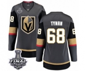 Women's Vegas Golden Knights #68 T.J. Tynan Authentic Black Home Fanatics Branded Breakaway 2018 Stanley Cup Final NHL Jersey