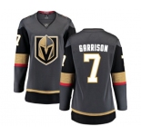 Women's Vegas Golden Knights #7 Jason Garrison Authentic Black Home Fanatics Branded Breakaway NHL Jersey