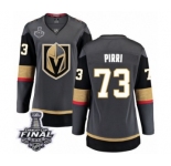 Women's Vegas Golden Knights #73 Brandon Pirri Authentic Black Home Fanatics Branded Breakaway 2018 Stanley Cup Final NHL Jersey