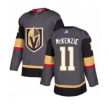 Youth Adidas Vegas Golden Knights #11 Curtis McKenzie Authentic Gray Home NHL Jersey