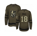 Youth Adidas Vegas Golden Knights #18 James Neal Authentic Green Salute to Service NHL Jersey